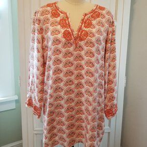 Rock Flower Paper Summer Tunic/Beach cover up